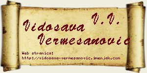 Vidosava Vermešanović vizit kartica